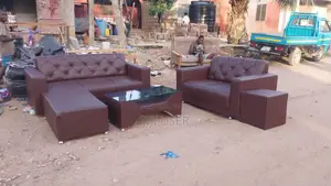 Quality Leather Sofa Set | Sofa / L-Shape Couch | Premium Leather / Velvet / Fabric | 2–7 Seater | Throw Pillows Included | Available in Multiple Colours