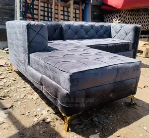 L Shaped Couch | Sofa / L-Shape Couch | Premium Leather / Velvet / Fabric | 2–7 Seater | Throw Pillows Included | Available in Multiple Colours