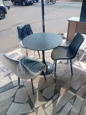 A Modern Tulip Round Dining Table Set | Dining Set / Table | Tempered Glass / Marble / Solid Wood | 2–8 Seater | Matching Chairs Included | Multiple Designs