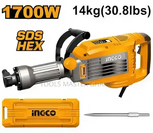 Demolition Breaker - Pdb170068 | Demolition Breaker | 1300W–2200W | 15–50J Impact Energy | HEX / SDS-Max Chuck | Anti-Vibration Handle