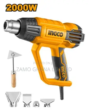 Heat Gun 2000w - Hg20008 | Heat Gun | 2000W / 20V Cordless | Dual-Stage 380°C–600°C | Variable Airflow | Paint Stripping & Shrink Wrap