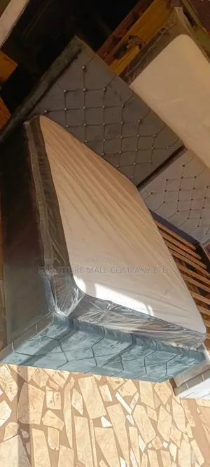 Executive Double Bed With Mattress for Ladies and Gentle Men | Bed Frame | Solid Wood / MDF / Leather Upholstered | King, Queen & Double | Durable Construction | Multiple Designs