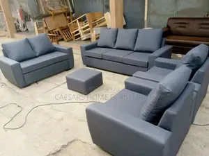 Full Set Sofa | Sofa / L-Shape Couch | Premium Leather / Velvet / Fabric | 2–7 Seater | Throw Pillows Included | Available in Multiple Colours