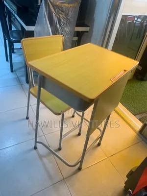 Students Table and Chair | Study / Student Table & Chair | Durable MDF / Plastic | Ergonomic Design | For Home, School & Office Use