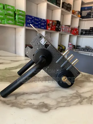 Wooden Door Lock With Black Separate Handle