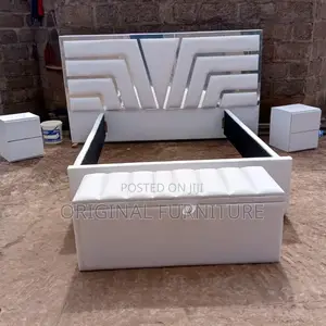 Double Bed Frame With Ottoman and Side Drawers | Bed Frame | Solid Wood / MDF / Leather Upholstered | King, Queen & Double | Durable Construction | Multiple Designs