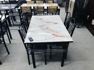 Dining Table With 4 Chairs | Dining Set / Table | Tempered Glass / Marble / Solid Wood | 2–8 Seater | Matching Chairs Included | Multiple Designs