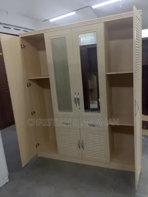 Ultra Modern 4-Door Foreign Wardrobe | Wardrobe | Solid Wood / MDF / Plastic | 2–6 Doors | Drawers, Mirror & Hanging Rail | Multiple Sizes & Colours