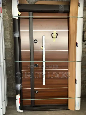 Brown Exterior Metal Door