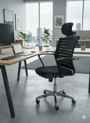 Office Swivel Chair With Headrest.
