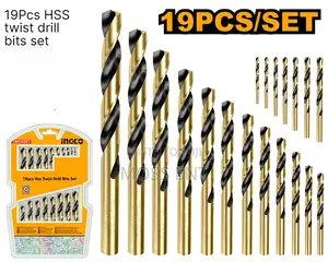19pcs HSS Twist Drill Bits Set