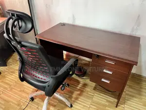 Brand New Office Table and Chair | Office / Gaming Chair | Ergonomic Design | Height Adjustable | Lumbar Support | PU Leather / Mesh Fabric