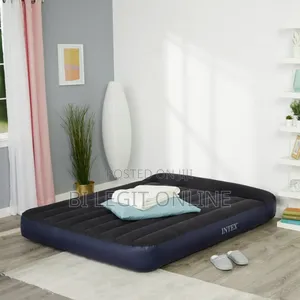 Intex Queen Size Air Bed Mattress With Pump | Mattress | Latex Foam / High-Density / Orthopedic | 5"–20" Thickness | King, Queen, Double & Single | Anti-Dust Mite Cover