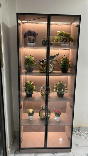 Rectangular Wood Accent Cabinet With Led Light Sensors | Quality Furniture | Solid Wood / MDF / Metal | Durable Construction | Available in Multiple Sizes & Colours