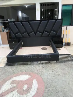 Black Bed Frame | Bed Frame | Solid Wood / MDF / Leather Upholstered | King, Queen & Double | Durable Construction | Multiple Designs