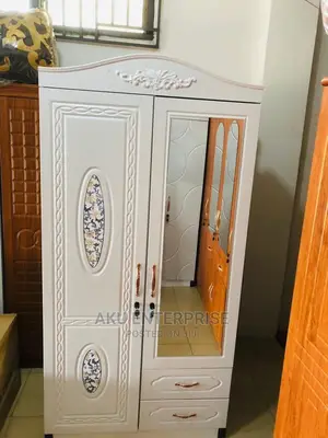 2 in 1 White Wood Wardrobe With Drawers and Lockers | Wardrobe | Solid Wood / MDF / Plastic | 2–6 Doors | Drawers, Mirror & Hanging Rail | Multiple Sizes & Colours