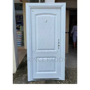 All Weather White Door Single Is Available and Also Special | Security Door & Hardware | Heavy-Duty Steel | Multiple Sizes & Colours | Frame, Lock & Keys Included