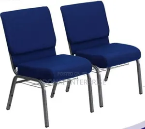 Auditorium Chair Awfec54e | Church / Auditorium / Event Chair | Steel Frame | Cushioned Seat | Stackable | Multiple Colours