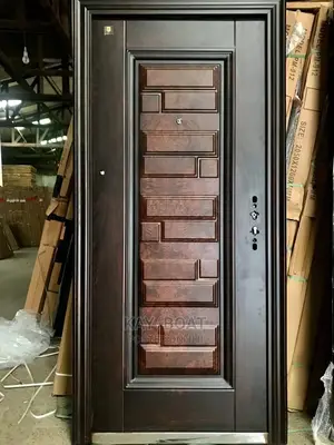 A Door With All Accessories | Security Door & Hardware | Heavy-Duty Steel | Multiple Sizes & Colours | Frame, Lock & Keys Included