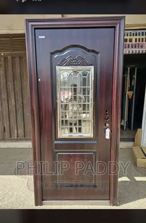 Glass Door | Bathroom / Glass Door | Tempered / Frosted Glass | Waterproof Frame | Multiple Designs & Colours | With Handle & Lock