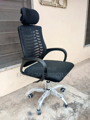 Swivel Chair With Head Rest | Office / Gaming Chair | Ergonomic Design | Height Adjustable | Lumbar Support | PU Leather / Mesh Fabric