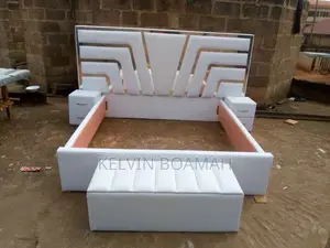 Super Queen Size Bed Frame | Bed Frame | Solid Wood / MDF / Leather Upholstered | King, Queen & Double | Durable Construction | Multiple Designs