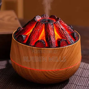 Home Decoration Charcoal Flame USB Mini Humidifier Diffuser – Ultrasonic Cool Mist Aromatherapy