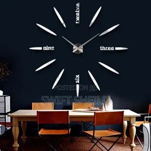 Spikes 3d Wall Design Clock Large – 3D 3D Peel-and-Stick Covering
