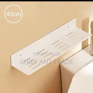 White Bathroom Shelf 40cm Jz0002 – Premium Home Office Interior Accessory