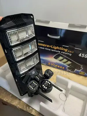 Remote Control Solar Street Light and Camera – Outdoor Powered LED