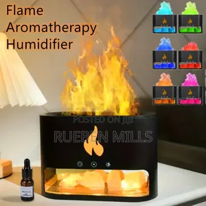 Fire Place Essential Oil Diffuser Humidifier Crystal Stones