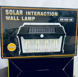 Solar-Powered Solar Interaction 4 Bulb Wall Lamp Hw999-4w – Outdoor Powered LED