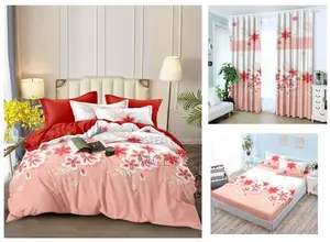 Duvet Set With Curtains – Soft Breathable Cotton or Microfibre