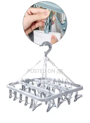 32 Clips Foldable Hanging Drying Rack