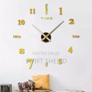 3d Wall Clock Special Design Larged Diameter 100-120 Cm – 3D Modern Decorative 3D Silent Quartz