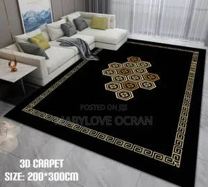 High-Quality 3d Carpet 200x300cm – 3D Soft Thick Pile Living Room Rug