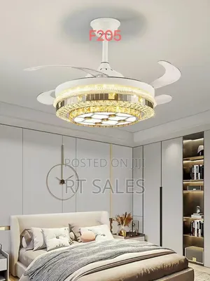 Gold F205 Fan With Light