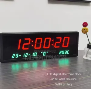 Digital Wall Clock Smart Alarm Cock | Wall Clock | 3D / Acrylic / Digital / Analogue | 60–120 cm | Quiet Sweep Movement | Home & Office