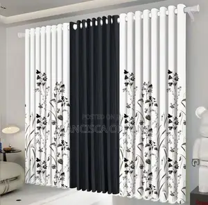 Outstanding 3 in 1 Curtains (Available in Colors) | Curtains / Window Blinds | Premium Fabric | Sunblock / Blackout / Voile / Zebra | Custom Sizes | Grommets & Tiebacks | Fade-Resistant