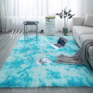 Fluffy Carpets 160cm X 260cm | Carpet / Rug | 3D / Fluffy / Crystal Velvet / Woolen | Anti-Slip | Machine Washable | Multiple Sizes & Colours