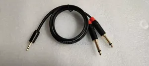 3.5mm To Dual 6 5mm Cable | Electronics Accessory | Brand New
