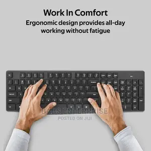 Promate Procombo-5 Ergonomic Wireless Keyboard Mouse