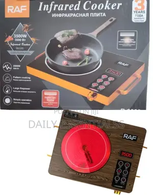 Raf Infrared Electric Cooker 3500w Single Burner (3500W) – Stainless Steel Burner Oven Grill