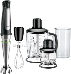 Braun Multiquick Hand Blender Activeblade System, Easyclick Plus – High-Speed Motor Stainless Blades