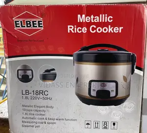 Elbee Rice Cooker 1.8 Liters (1.8L) – Automatic Keep-Warm Multi-Cook