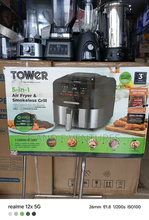 Digital Tower Air Fryer and Smokeless Grill Uk – Digital Rapid Hot Air Circulation