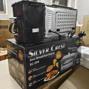 High Quality 3in1 Multipurpose Breakfast Machine – Non-Stick Grill Toastie Press