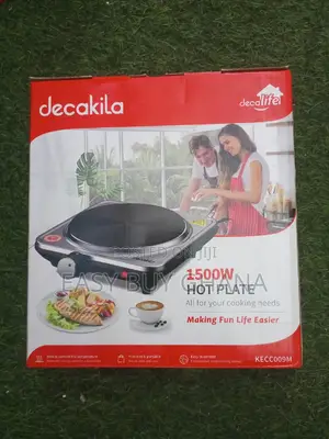 Decakila Fast Cooking Hot Plate 1500w (1500W) – Electric Ceramic Hotplate Burner