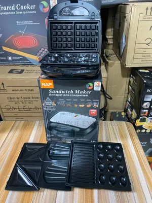 Neatly Sealed 6in1 Sandwich Maker – Non-Stick Grill Toastie Press