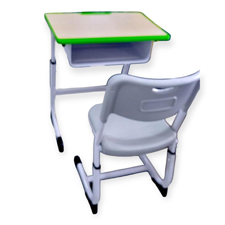 FH01 Student Desk and Chair Set - Adjustable Learning Station in Vibrant Colors